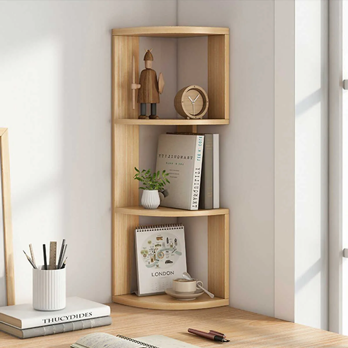 Decor bàn làm việc bằng đồ gỗ